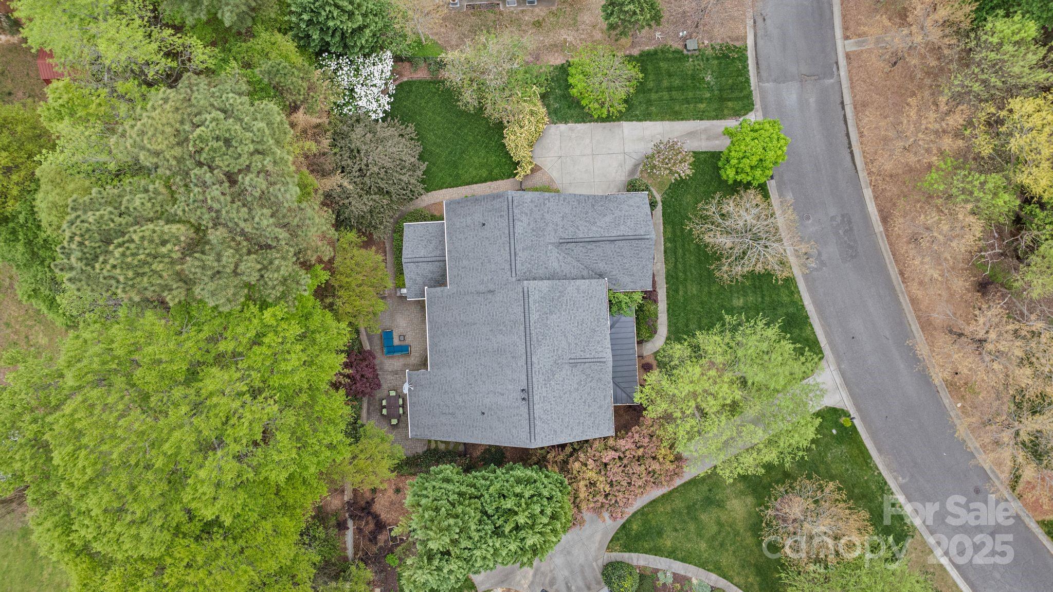 1039 Sharon Lee Avenue Fort Mill, SC 29708 - Photo 46 of 46 an aerial view of a house with a garden