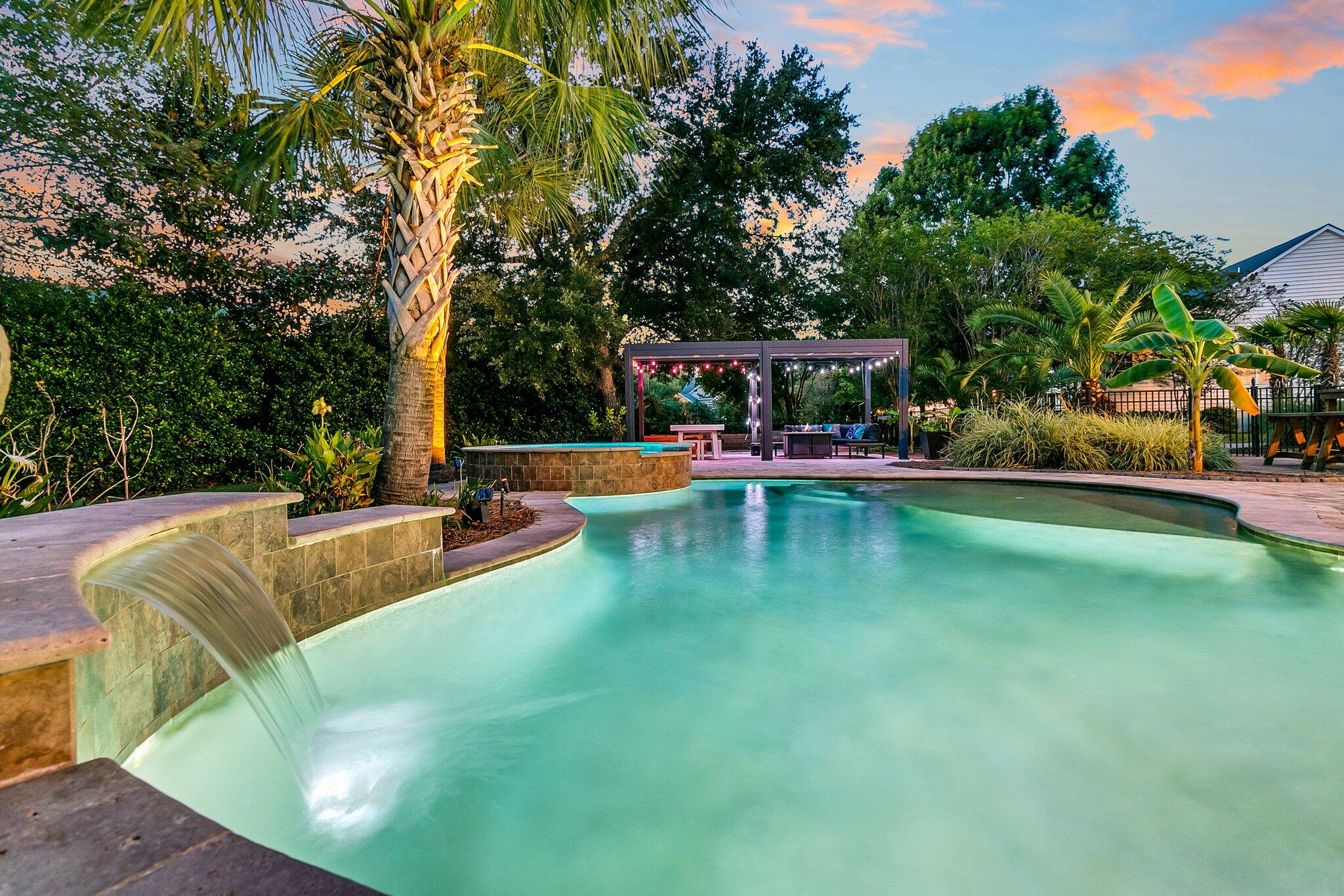 2795 Olympia Fields Lane Mount Pleasant, SC 29466 - Photo 47 of 68 Pool in the Evening