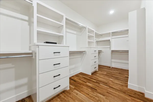 a view of closet area