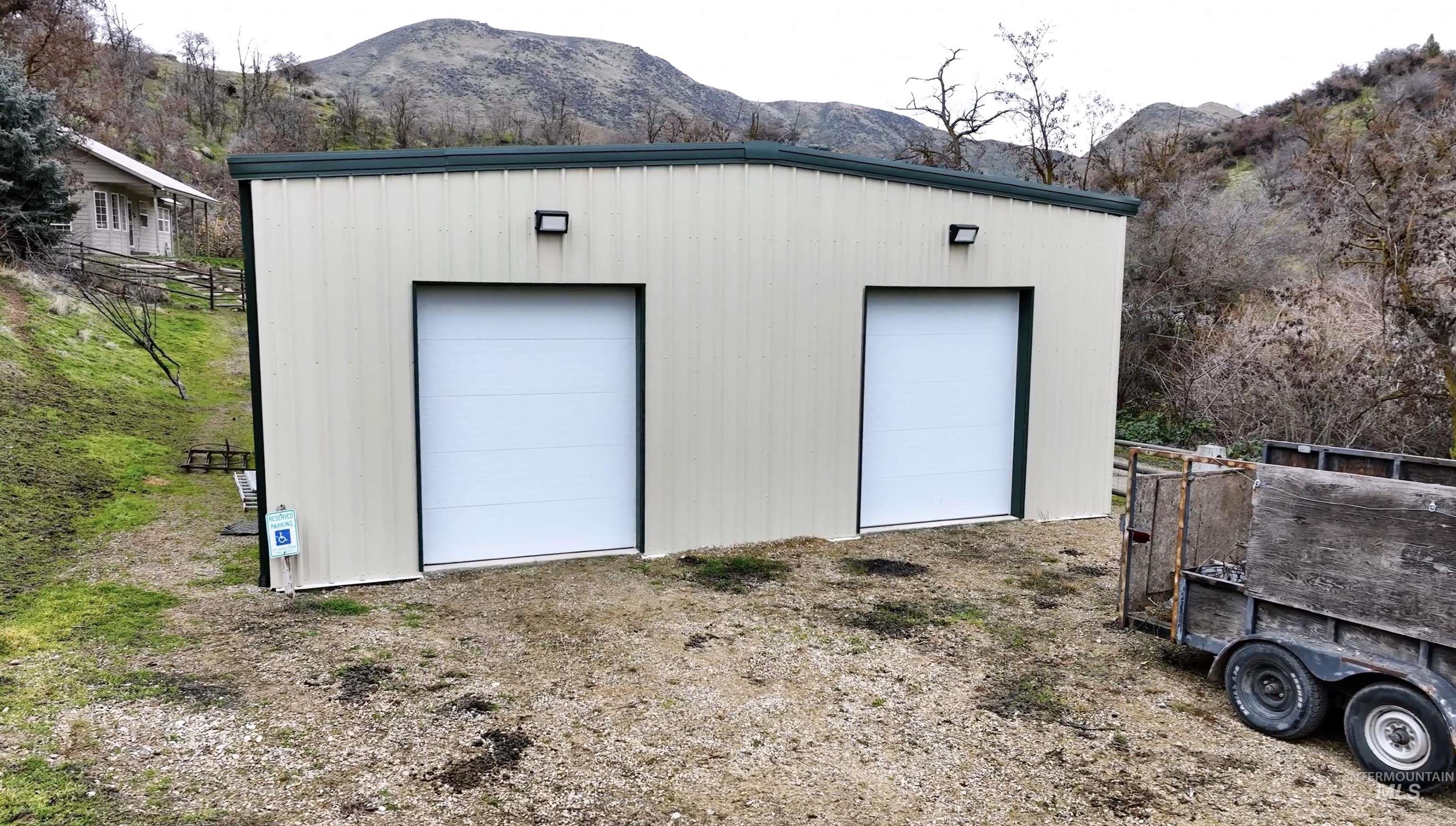 3 Branch Road Horseshoe Bend, ID 83629 - Photo 2 of 36 Detached garage featuring a mountain view