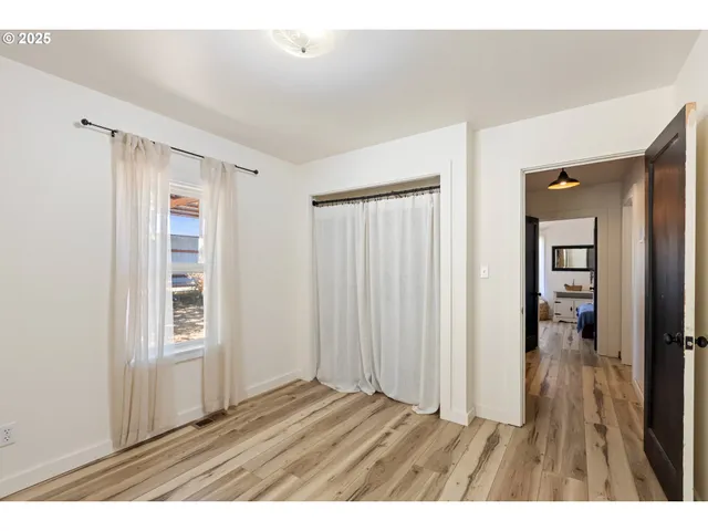 a view interior of a house with wooden floor