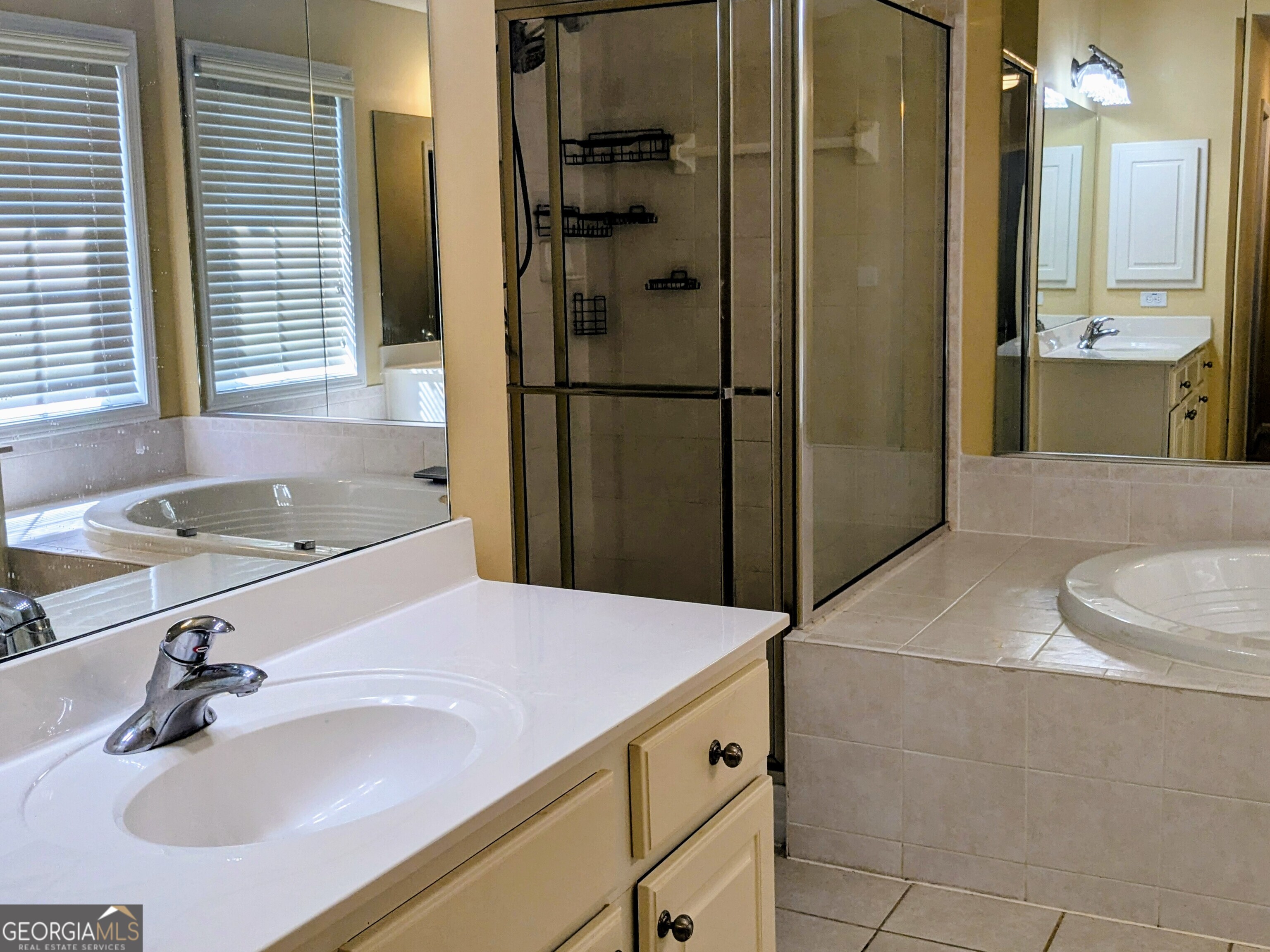 137 Village Green Circle Tyrone, GA 30290 - Photo 22 of 30 a bathroom with a sink and a mirror