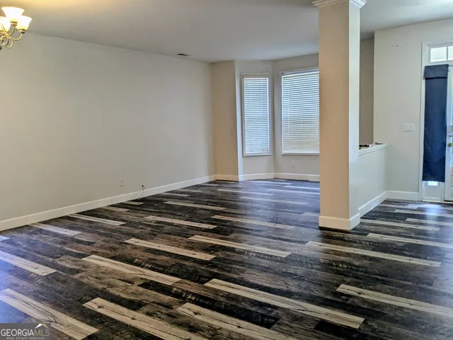 a view of wooden floor