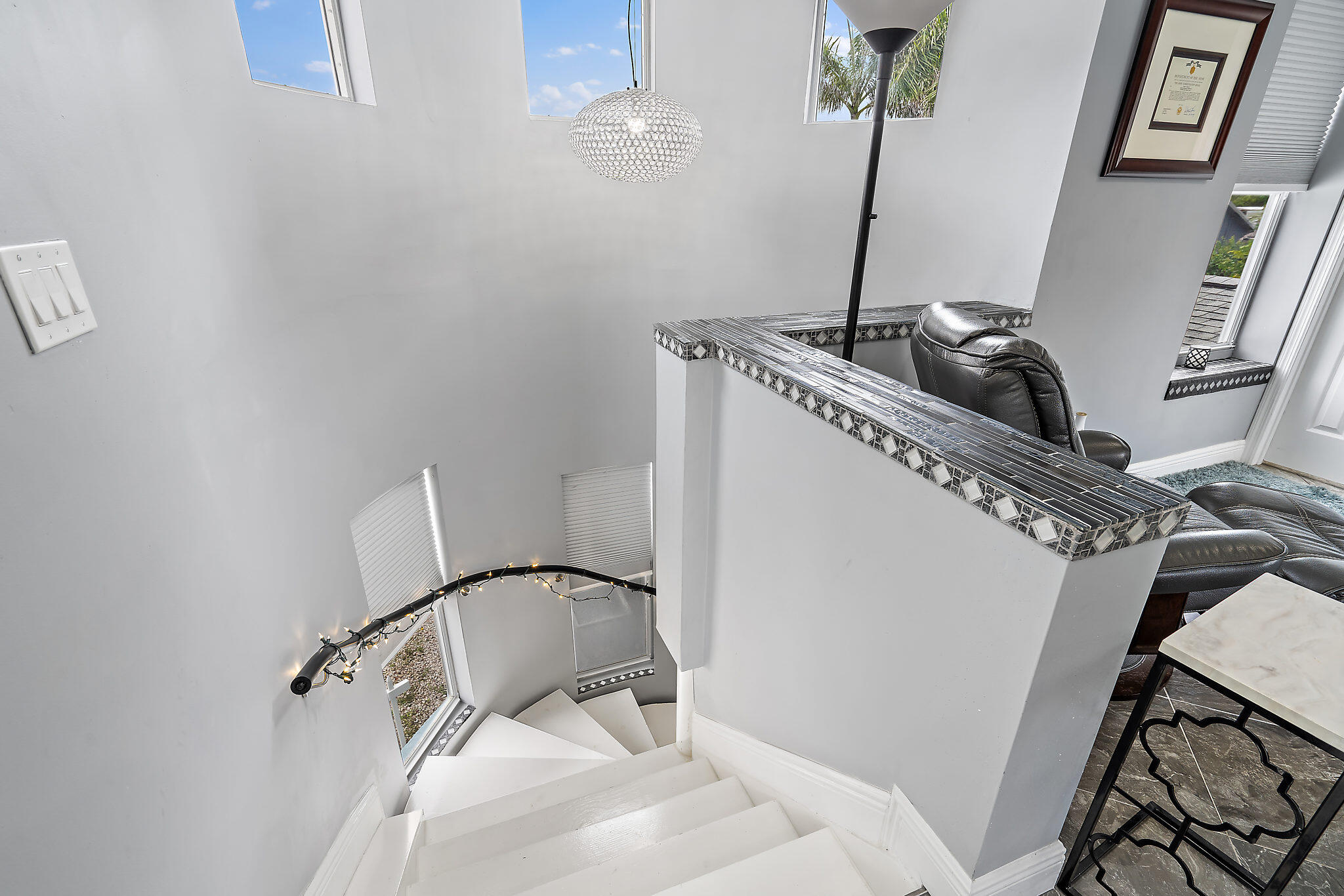 1779 Len Drive North Palm Beach, FL 33408 - Photo 28 of 32 1779 Len Dr 1 bedroom stairway to living