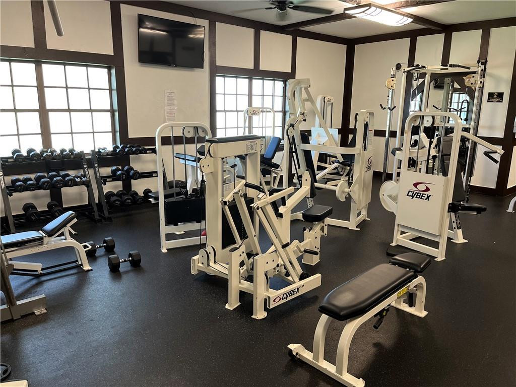 3760 Inverrary Drive, Unit N 1Y Lauderhill, FL 33319 - Photo 22 of 28 a view of a room with gym equipment