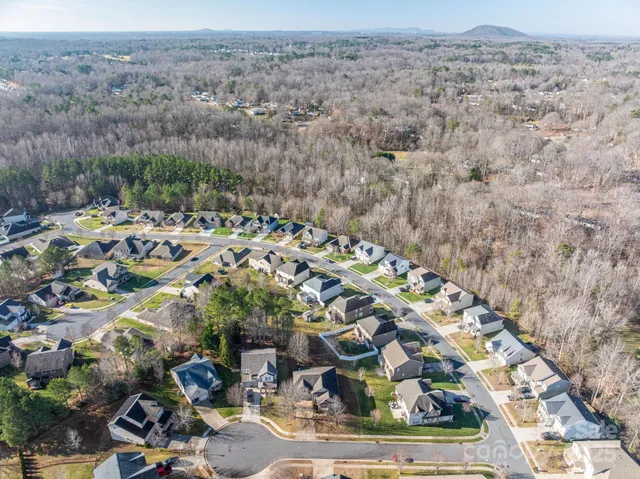an aerial view of a city