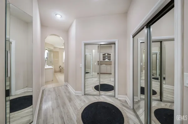 an aerial view of a house having yard