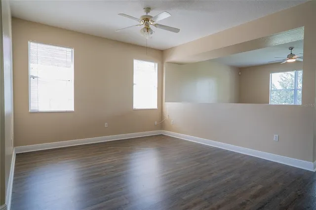 a view of outdoor space with playground and green space
