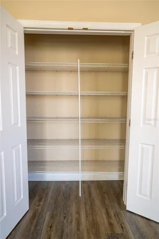 a view of a room with a empty space