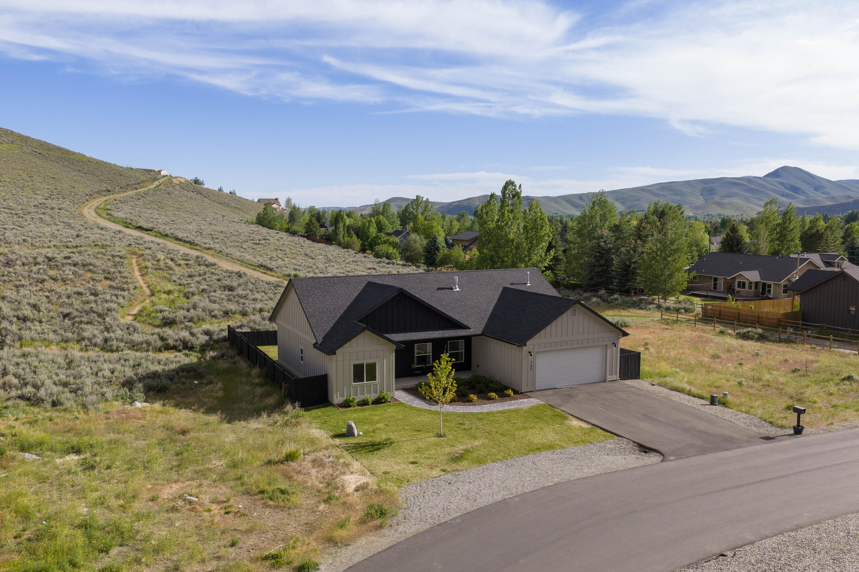 155 Cowcatcher Loop Bellevue, ID 83313 - Photo 34 of 35 Drone Front