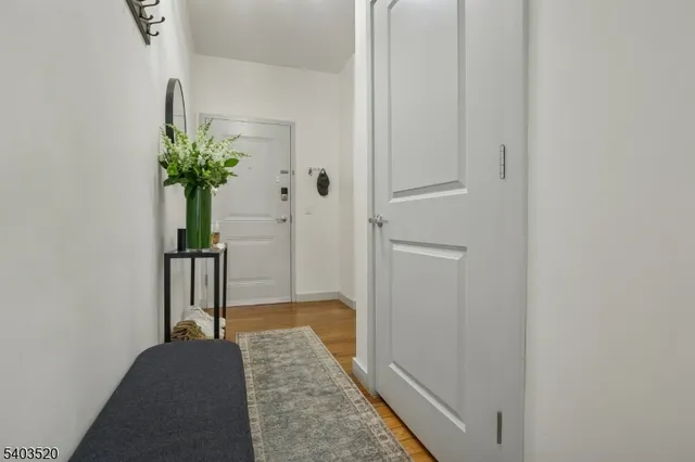 a view of a building with sitting area