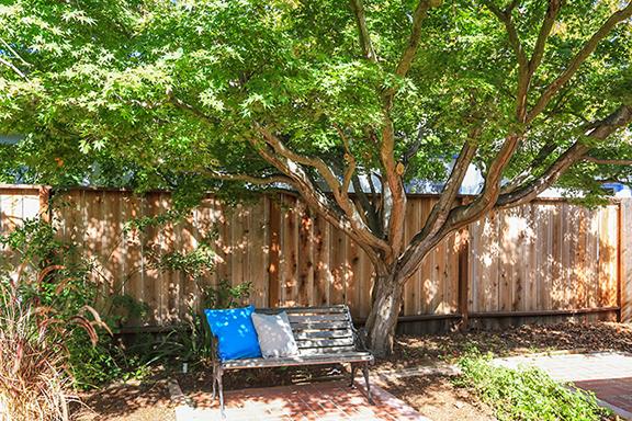 2160 Middlefield Road Palo Alto, CA 94301 - Photo 22 of 24 a view of a yard with plants and trees