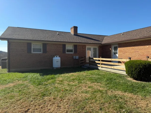 a view of outdoor space with seating