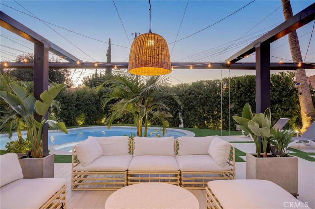 8161 Encino Avenue Northridge, CA 91325 - Photo 66 of 72 a outdoor living space with furniture and garden view