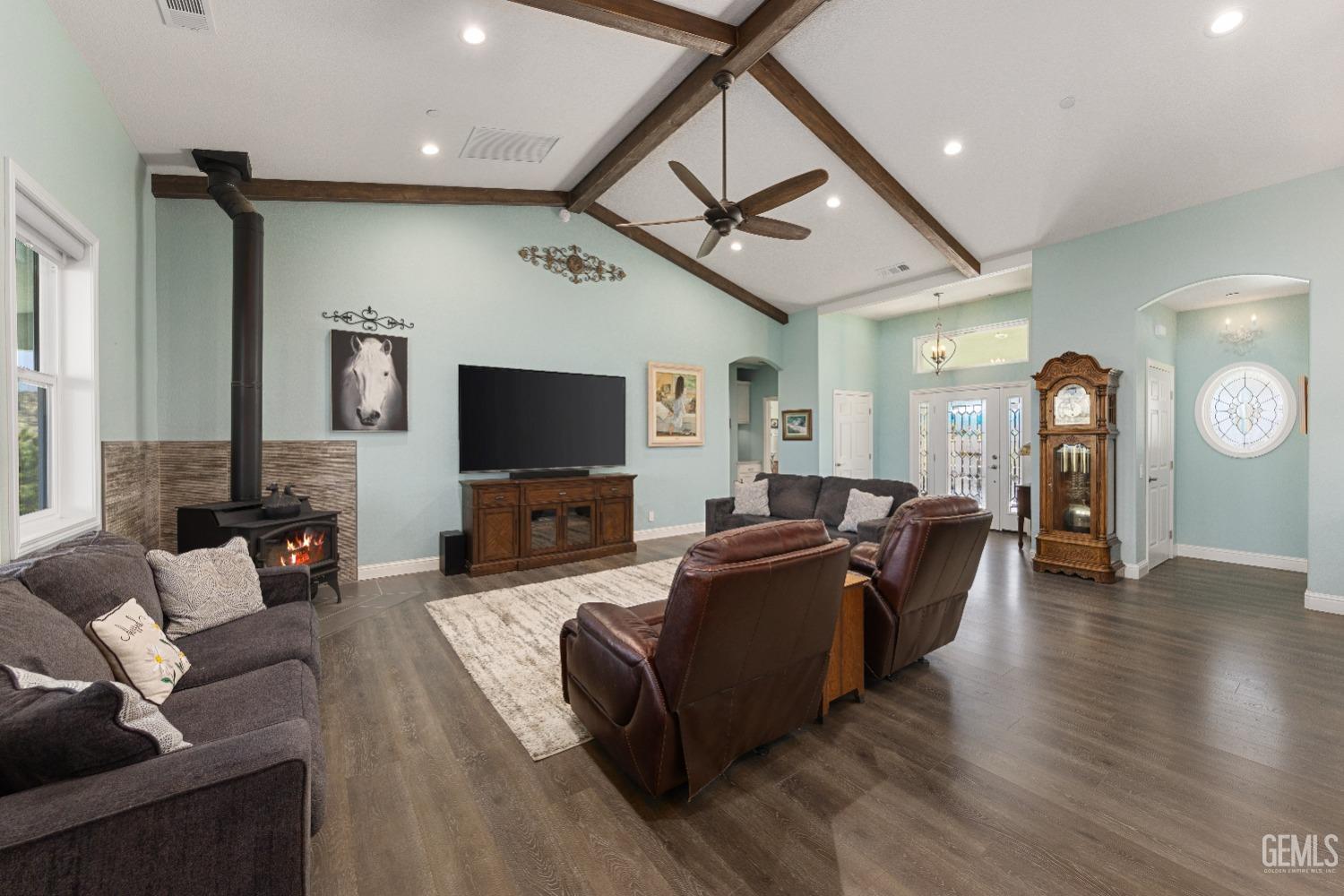 Undisclosed Address Tehachapi, CA 93561 - Photo 12 of 43 a living room with furniture and a flat screen tv