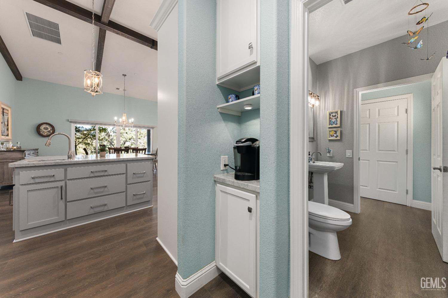 Undisclosed Address Tehachapi, CA 93561 - Photo 21 of 43 a view of bathroom with a toilet a sink and a view of bathroom