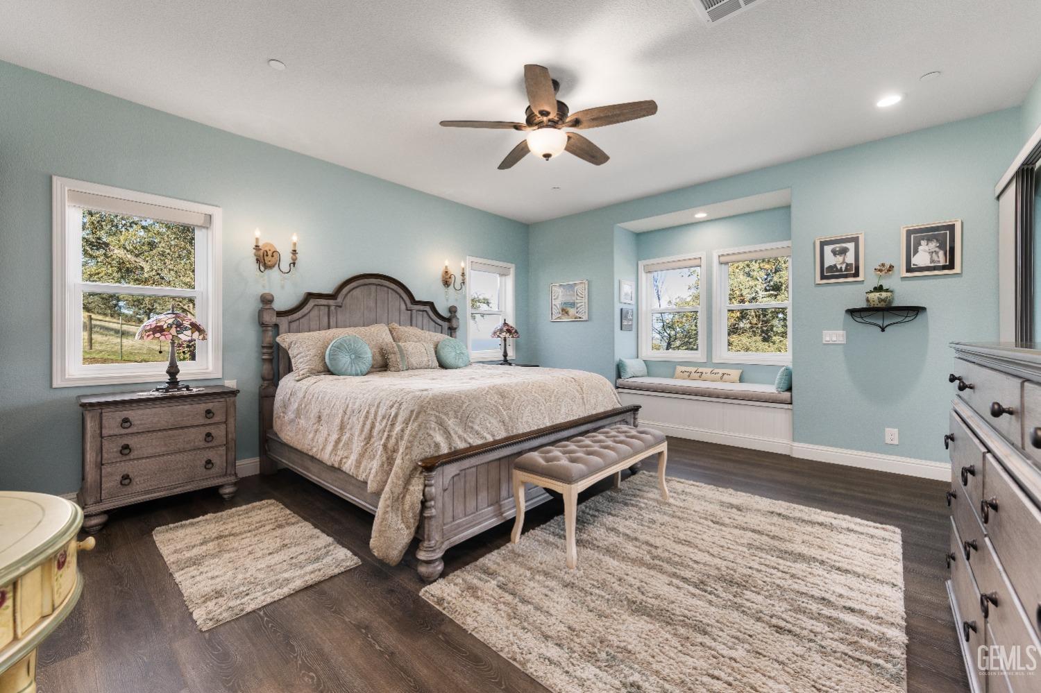 Undisclosed Address Tehachapi, CA 93561 - Photo 22 of 43 a bedroom with a large bed and a window