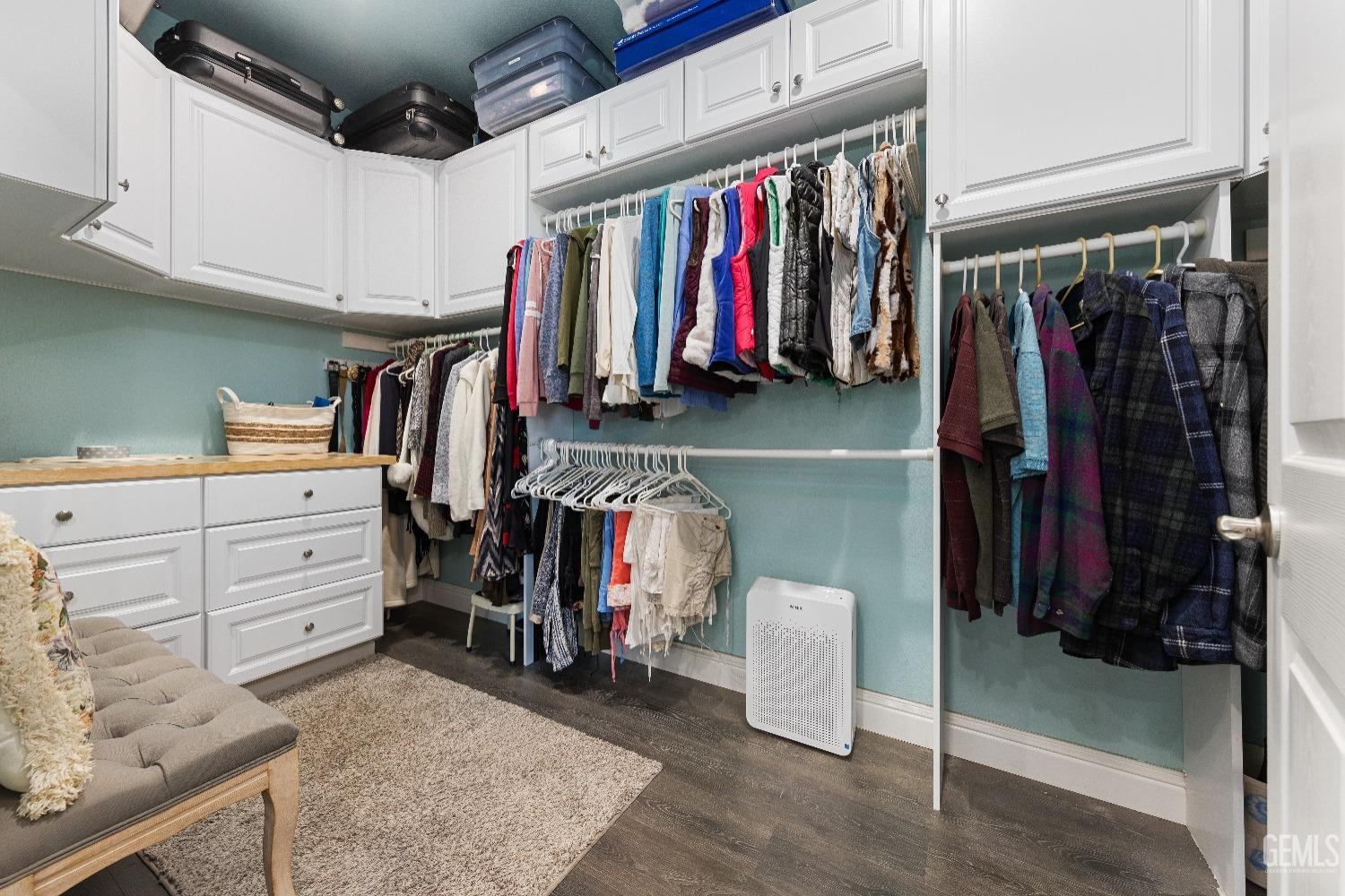 Undisclosed Address Tehachapi, CA 93561 - Photo 29 of 43 a view of walk in closet with clothes