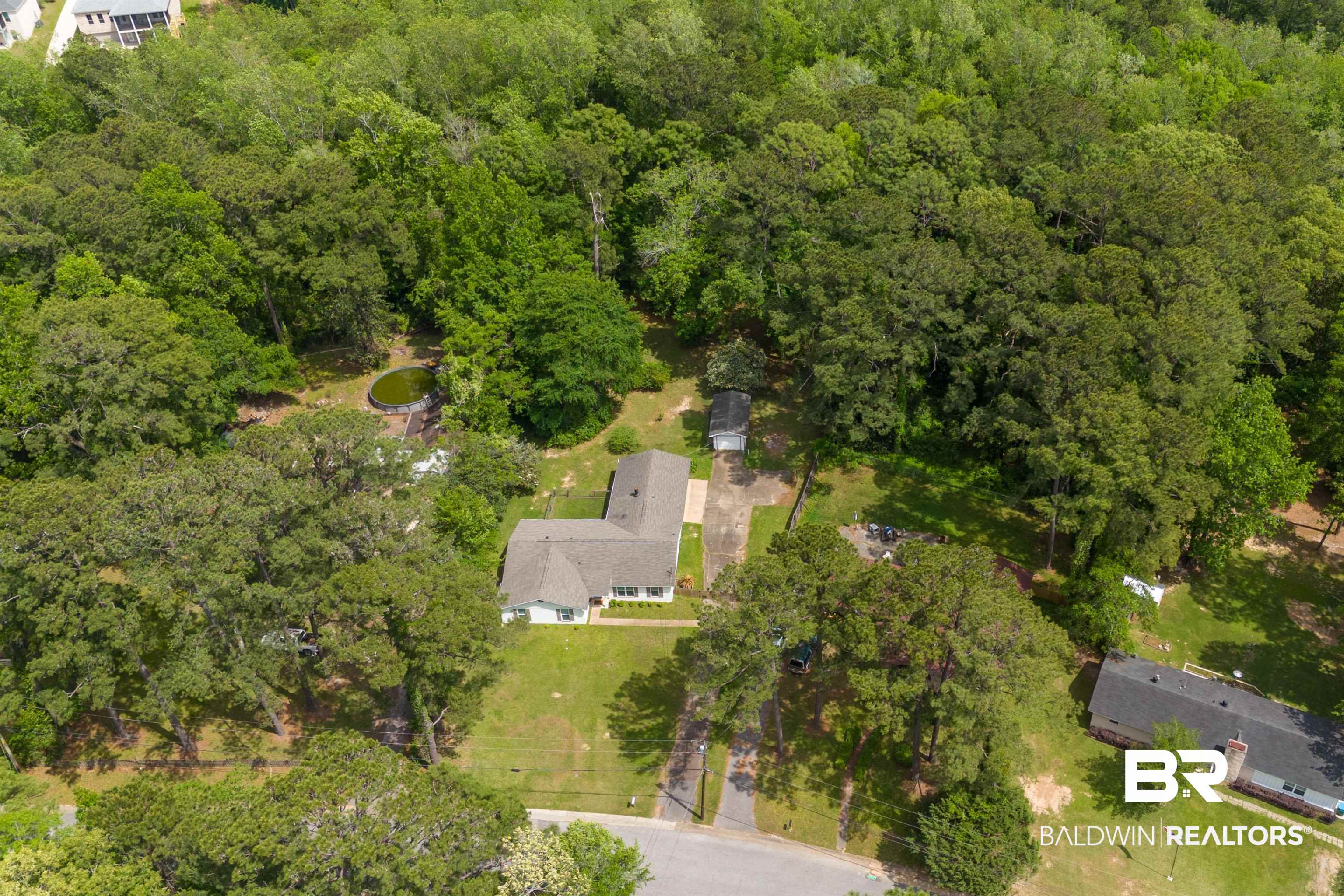 28 Caisson Trace Spanish Fort, AL 36527 - Photo 48 of 51 Aerial view with a forest view