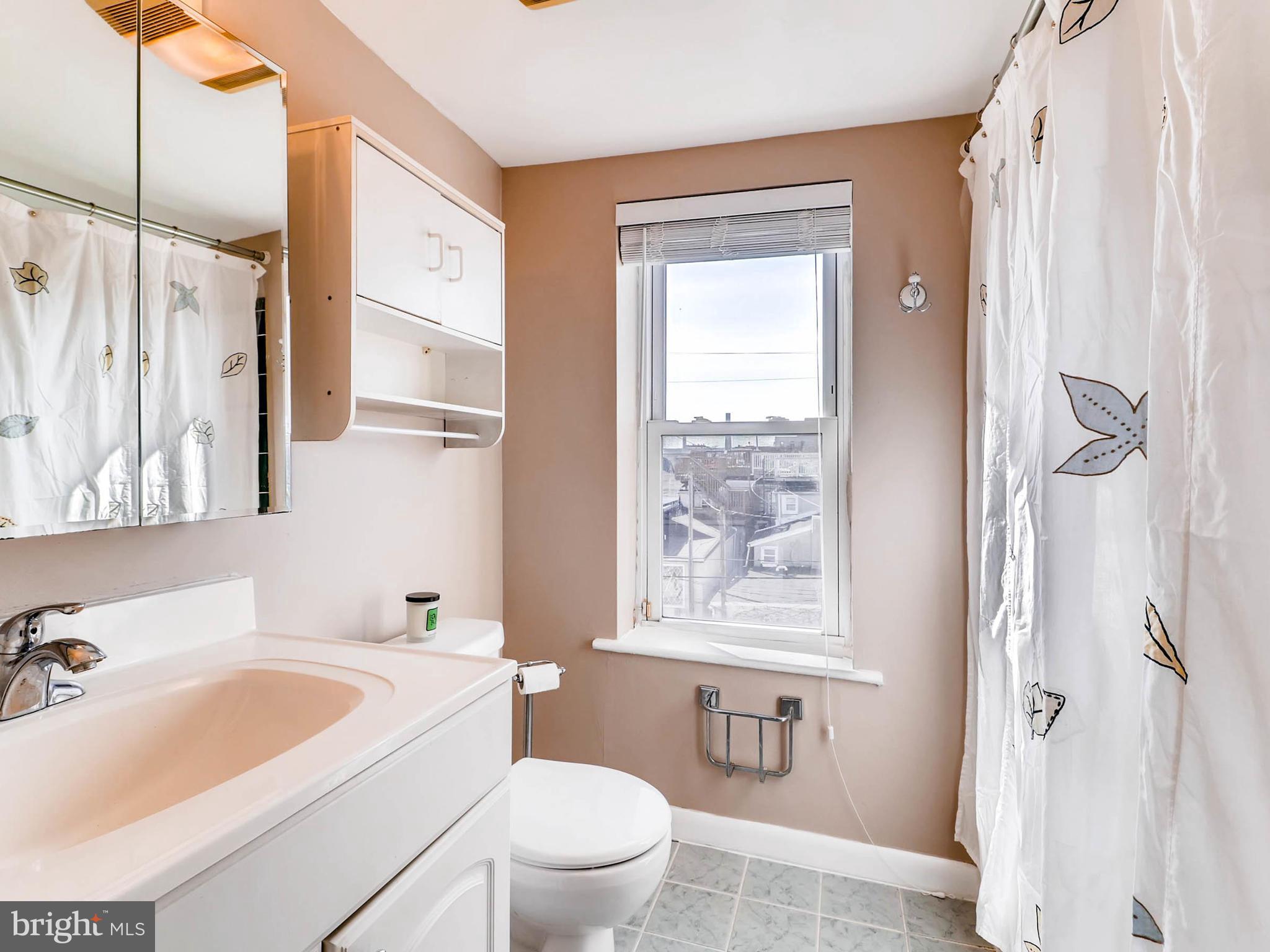 1212 Riverside Avenue Baltimore, MD 21230 - Photo 16 of 27 a bathroom with a sink a toilet a window and shower