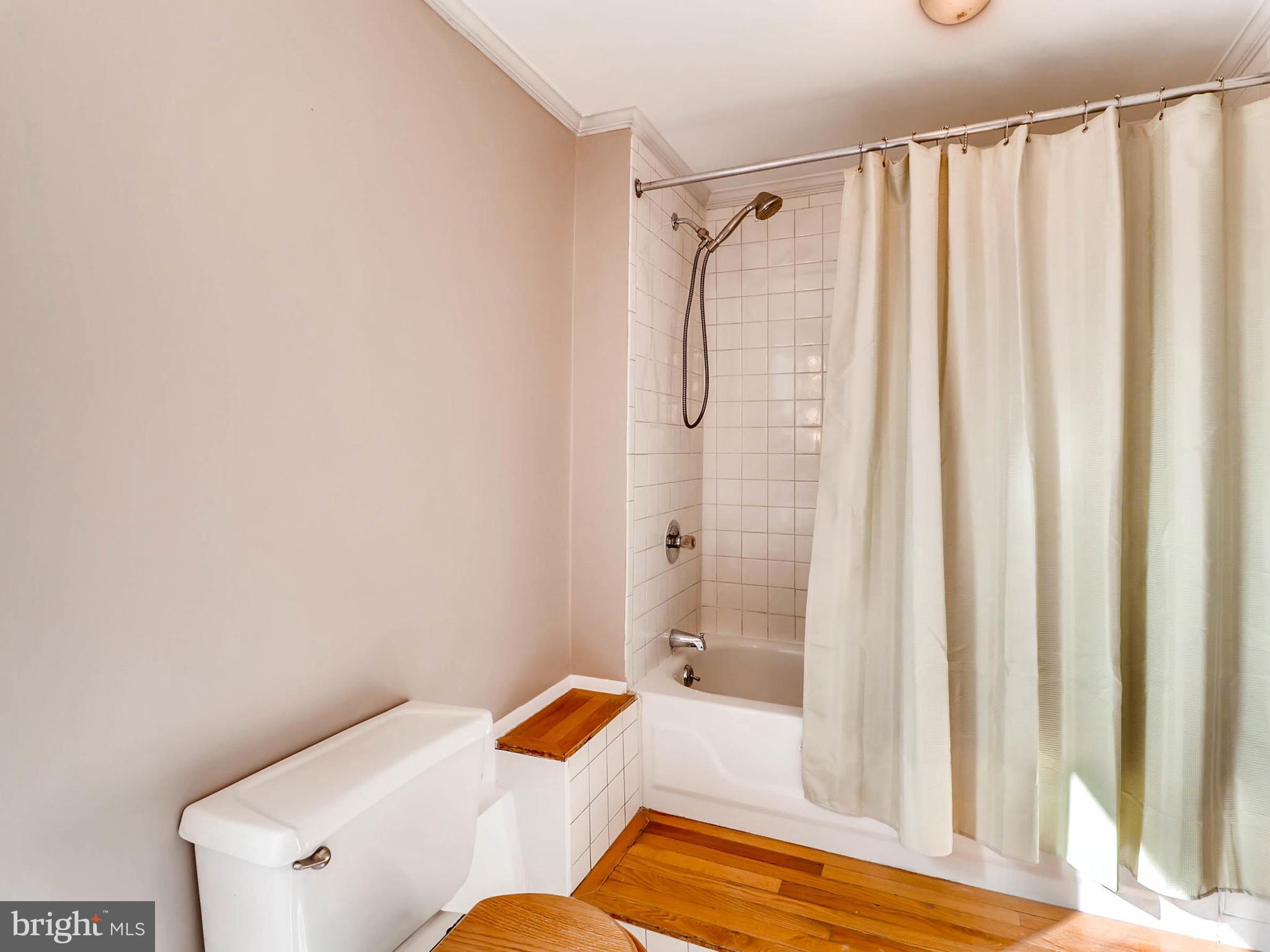 1212 Riverside Avenue Baltimore, MD 21230 - Photo 20 of 27 a bathroom with a shower curtain and a sink