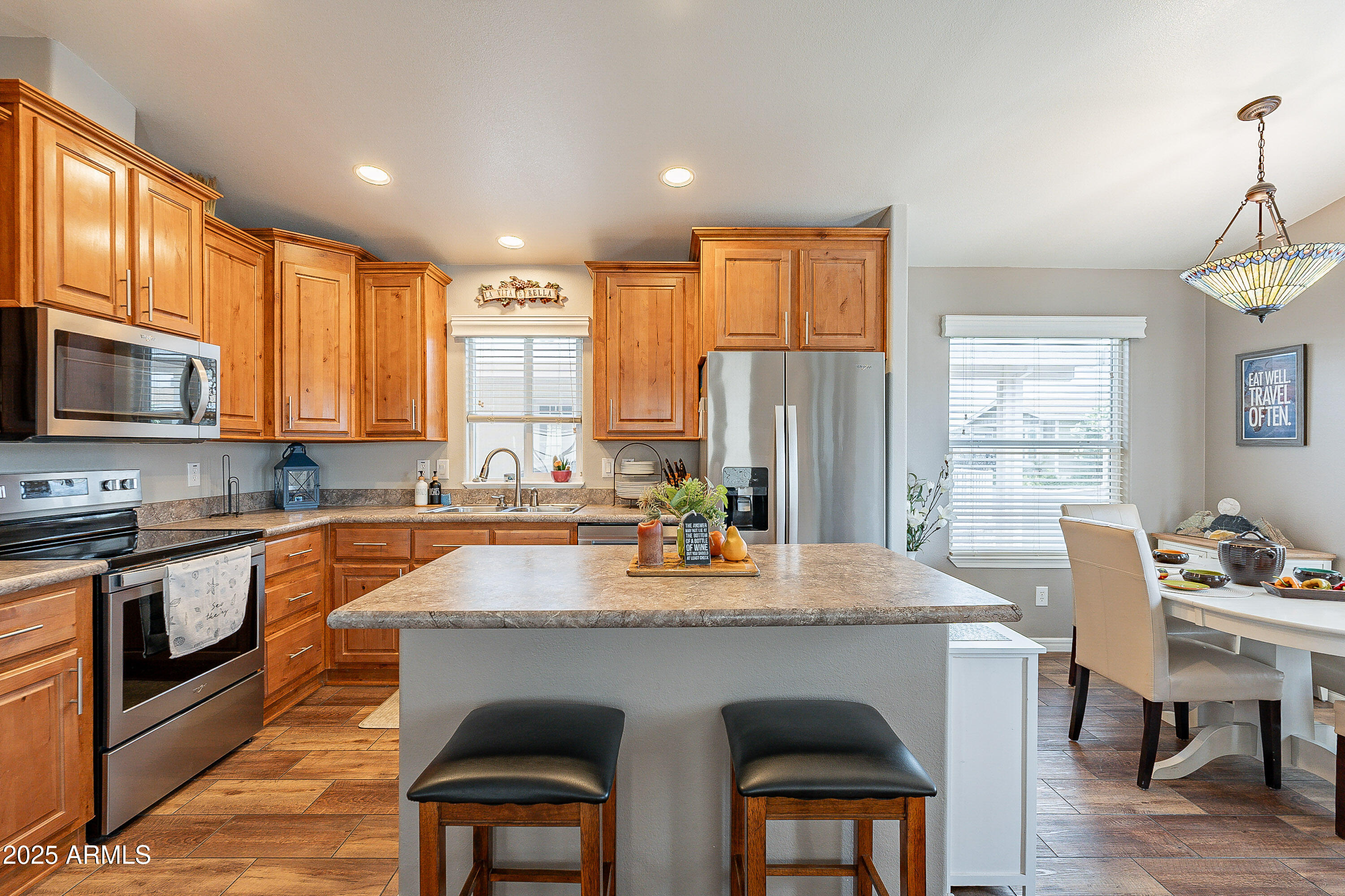 650 North Hawes Road, Unit 3606 Mesa, AZ 85207 - Photo 17 of 58 Pine Cabinetry with Chrome Hardware