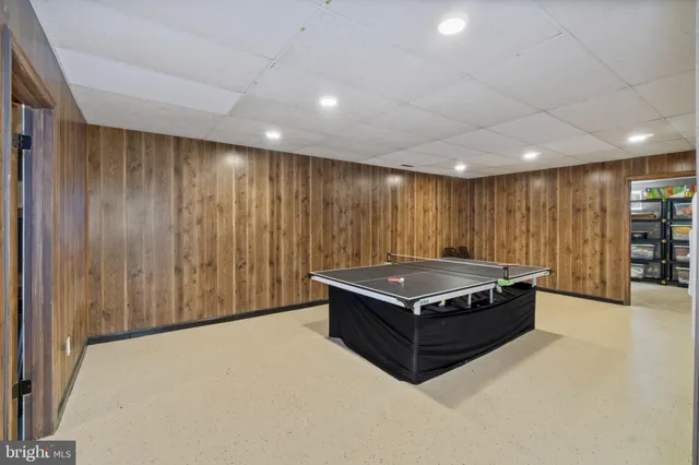 a view of balcony with wooden floor