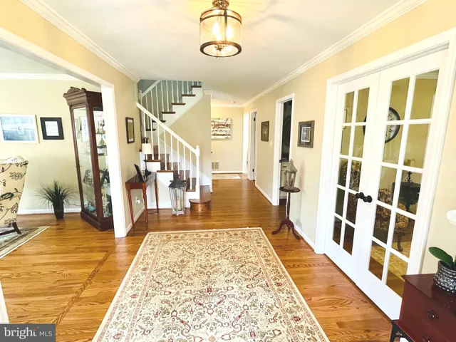 a view of a living room with a rug