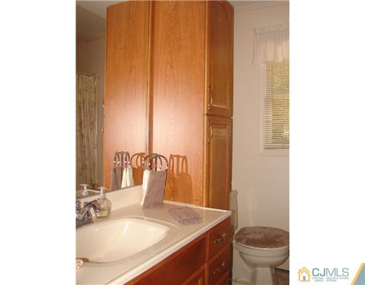 423 Monmouth Road Jackson, NJ 08527 - Photo 6 of 10 a bathroom with a granite countertop sink and a toilet