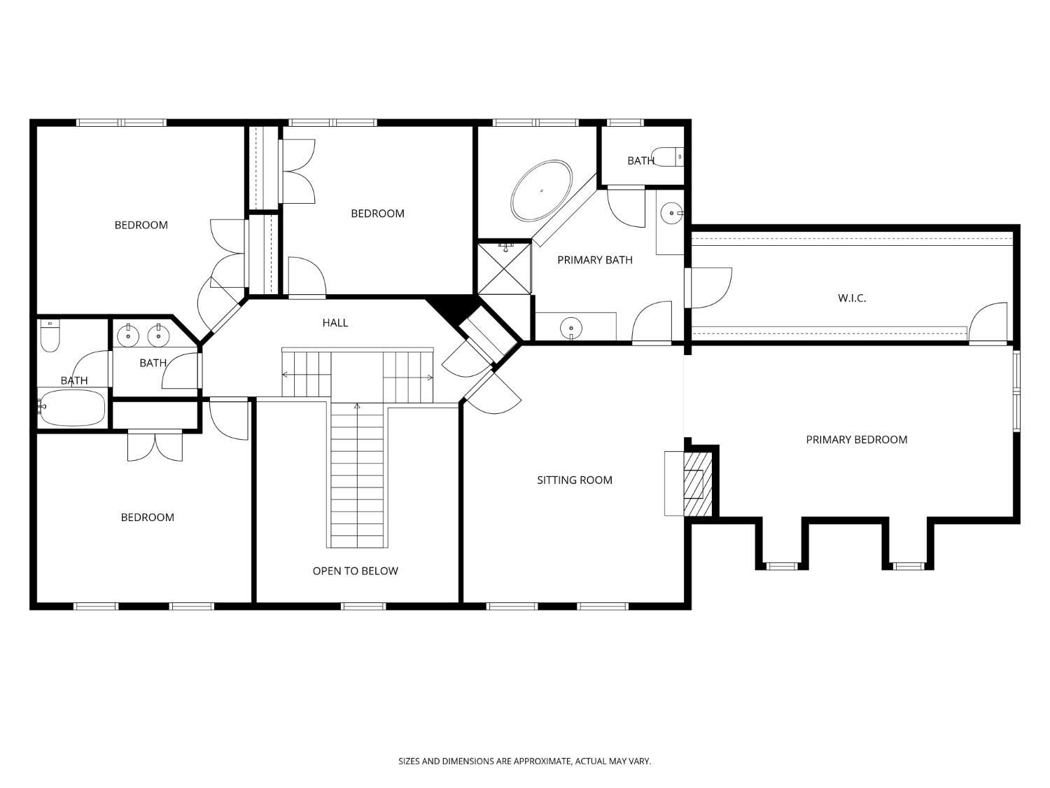 3471 Bellevue Road Forest, VA 24551 - Photo 78 of 79 Upper Level Floor Plan