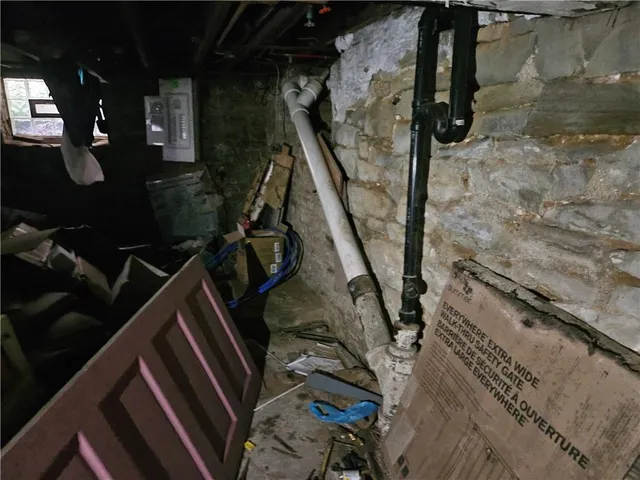 a view of water heater room