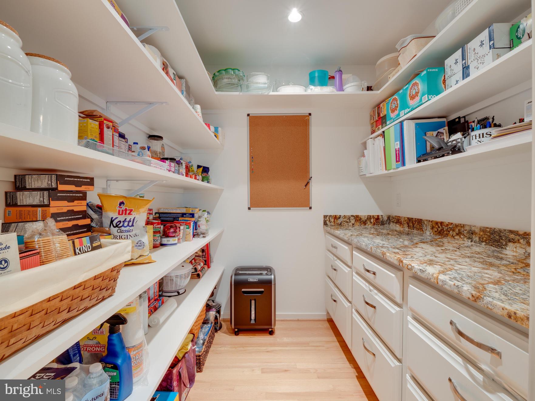1407 Belcastle Court Reston, VA 20194 - Photo 7 of 42 Expanded walk in pantry with granite top storage