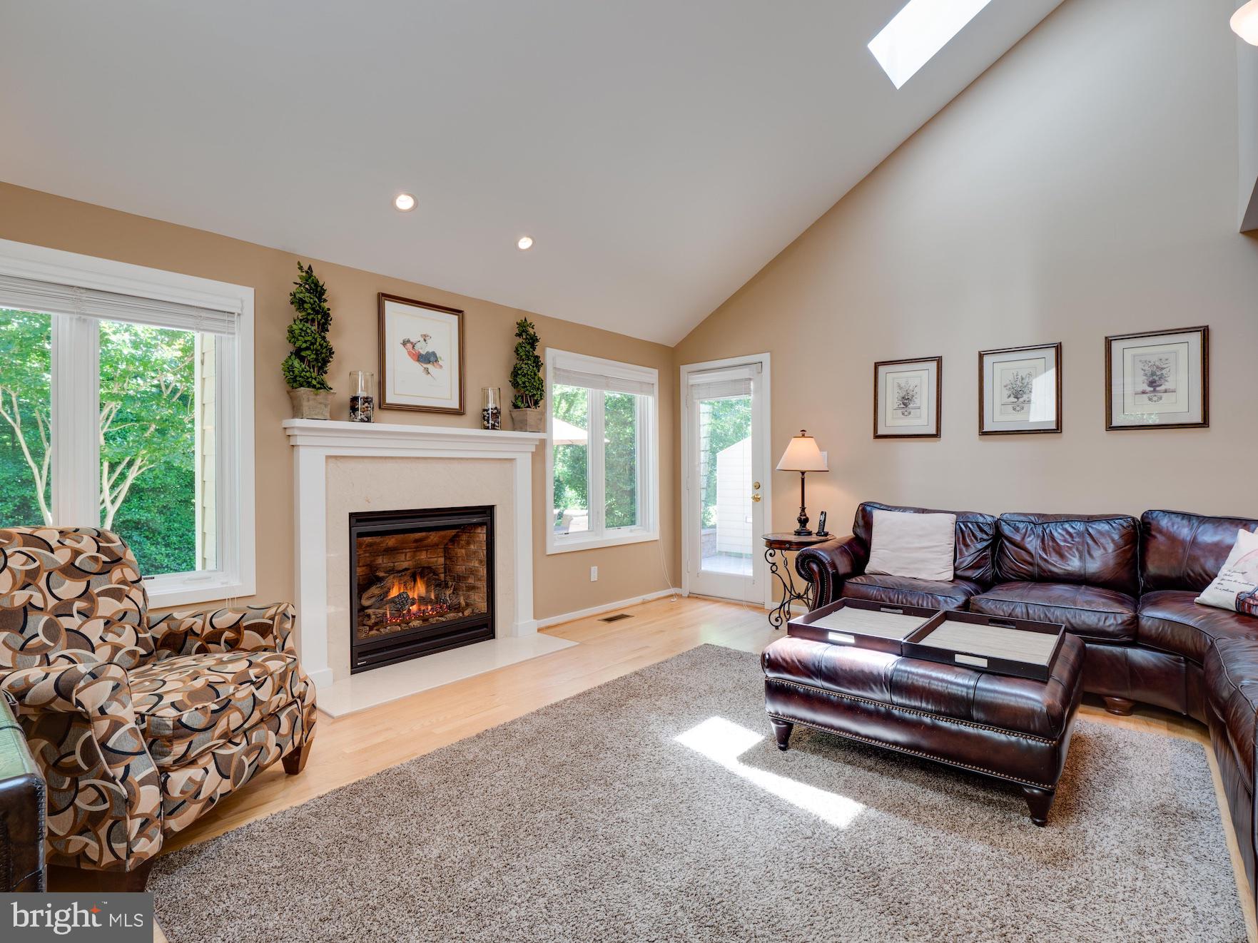 1407 Belcastle Court Reston, VA 20194 - Photo 10 of 42 Family Room w 2 doors -> to patio + screened porch