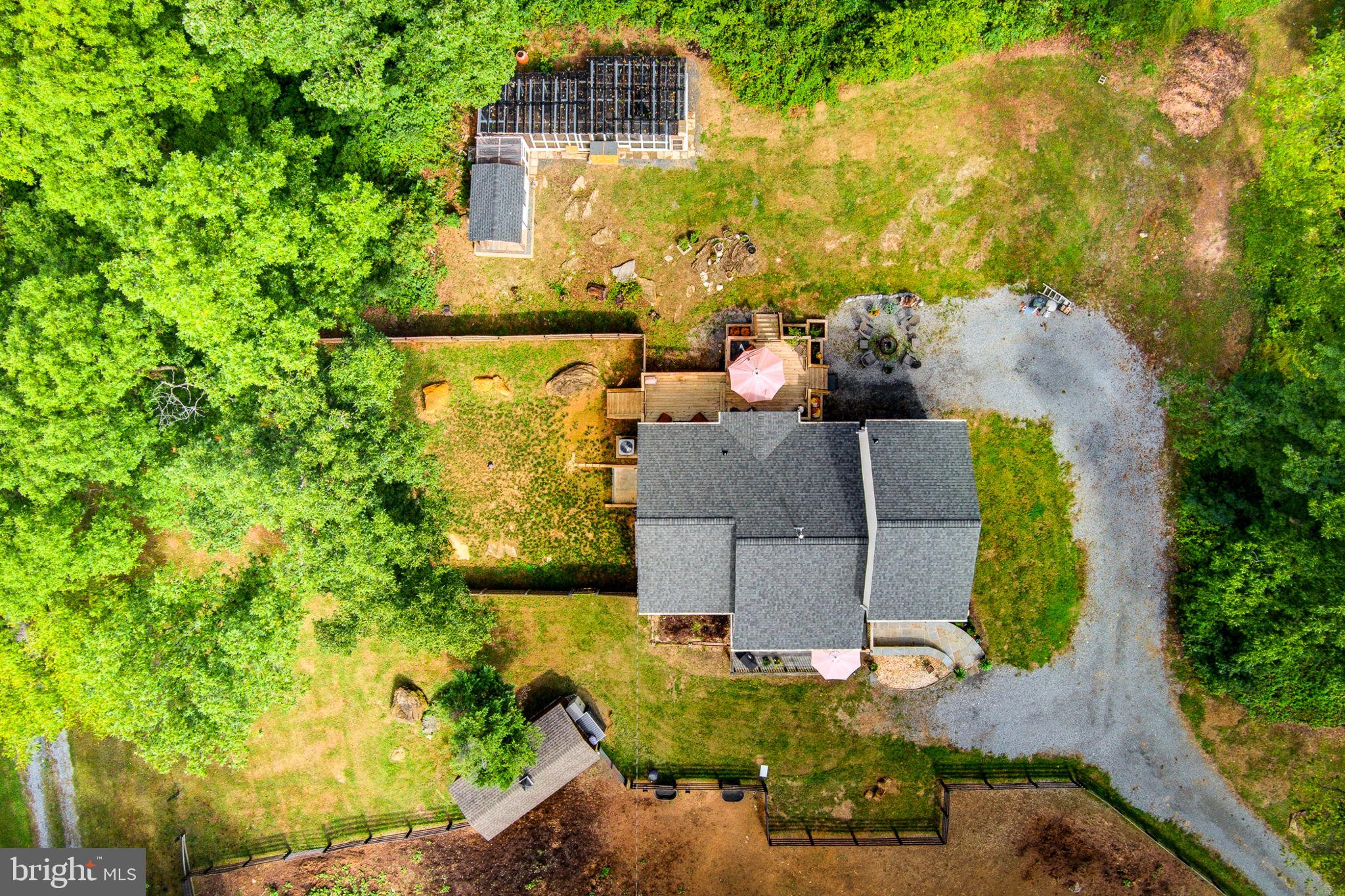 1238 Shepherds Mill Road Berryville, VA 22611 - Photo 38 of 54 Overhead persepctive of house,yard,coop & paddock