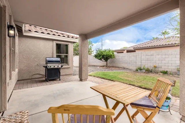 a view of an outdoor sitting space
