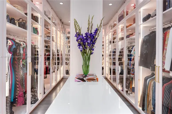 a view of a tall building with a porch