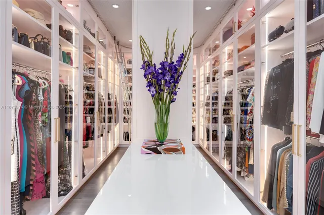 a view of a tall building with a porch