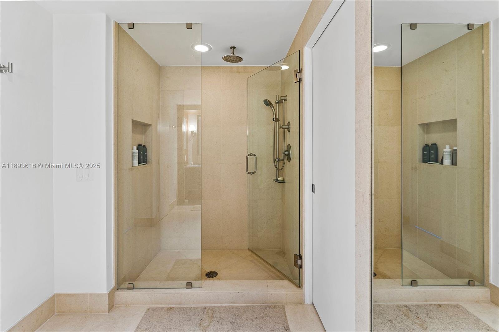 6899 Collins Avenue, Unit 2601 Miami Beach, FL 33141 - Photo 35 of 70 a bathroom with a shower and a sink