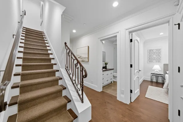 a view of a patio with a table chairs and a backyard
