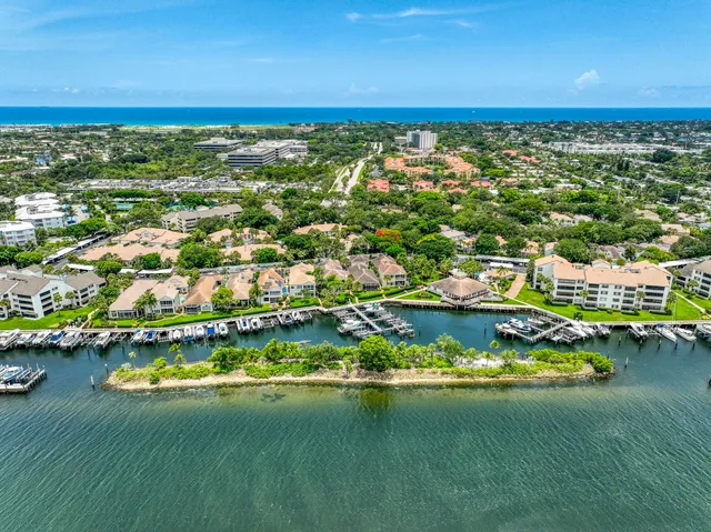 an aerial view of residential houses with outdoor space and swimming pool