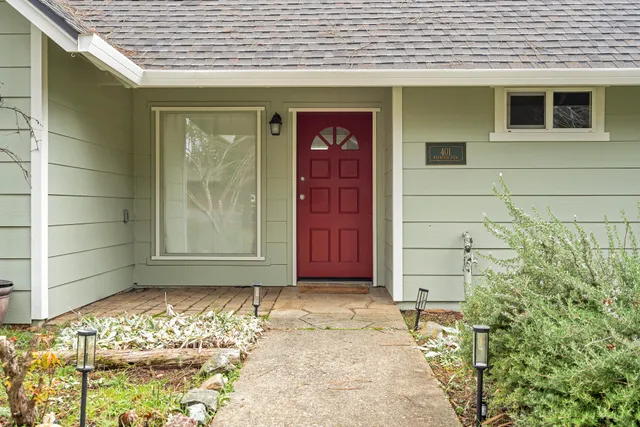 a view of front door