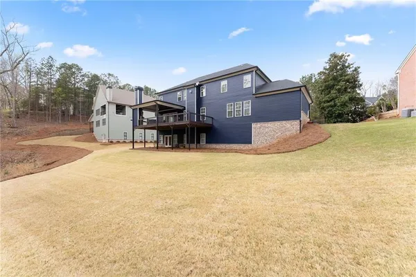 a view of a house with a outdoor space