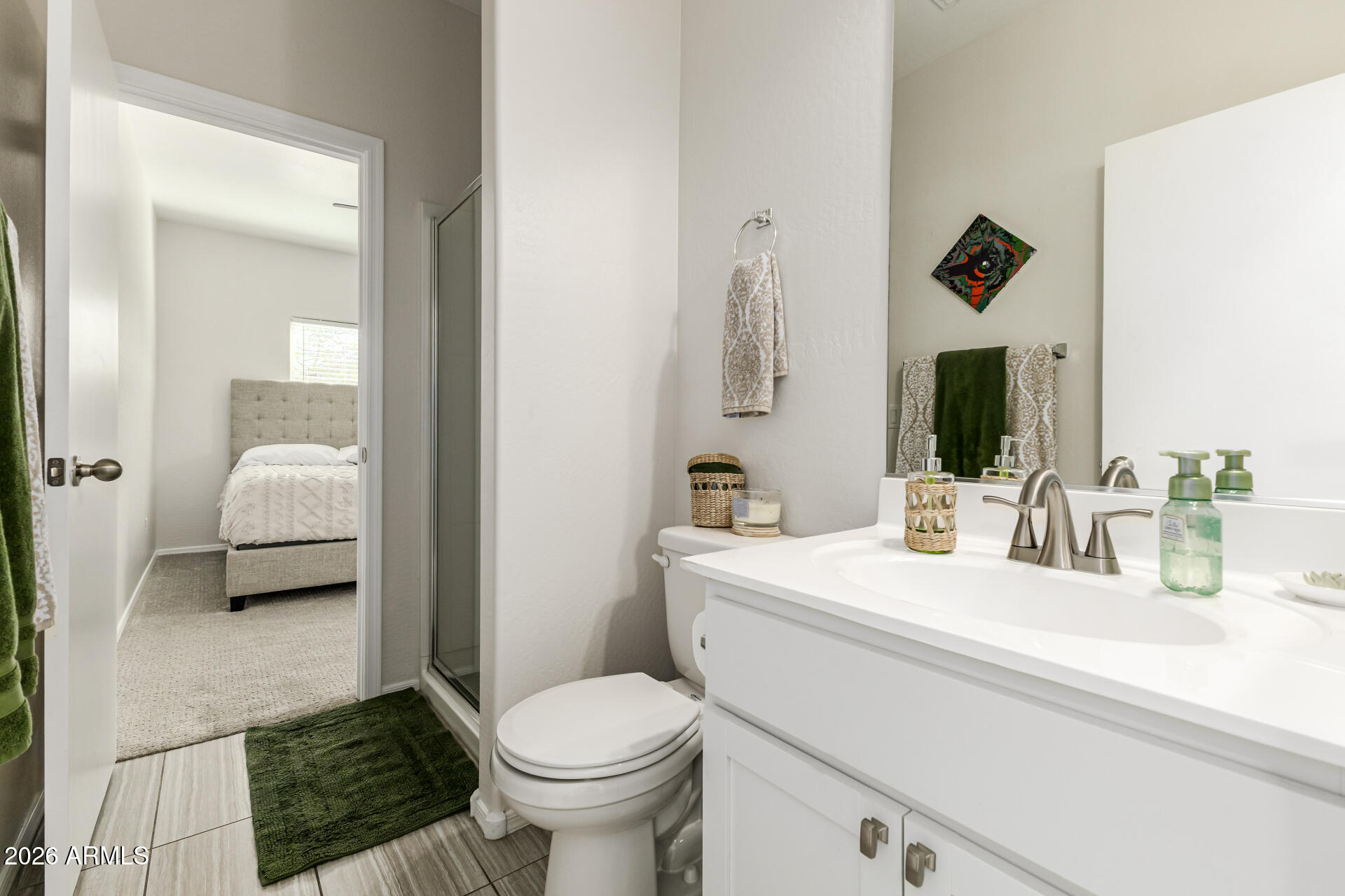 1896 West Rd Agent Street Apache Junction, AZ 85120 - Photo 18 of 21 a en suite bathroom with a sink and a mirror