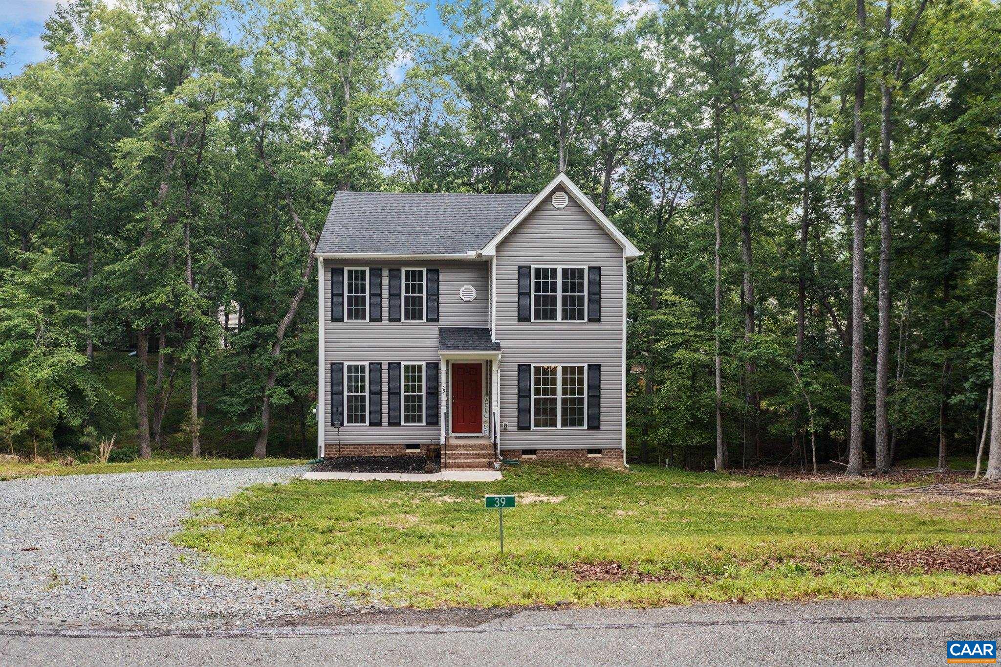 39 Amethyst Road Palmyra, VA 22963 - Photo 2 of 42 front view of a house with a yard
