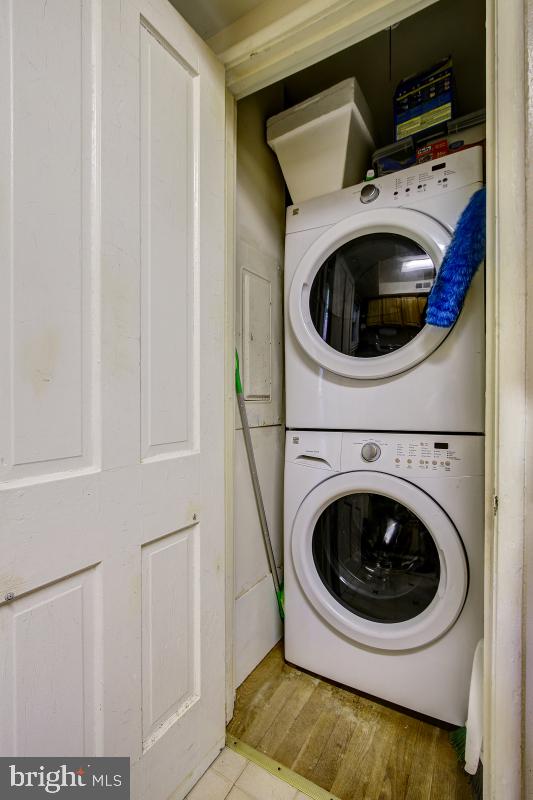 8621 Geren Road, Unit 297 Silver Spring, MD 20901 - Photo 24 of 30 Stack Washer and Dryer in Kitchen