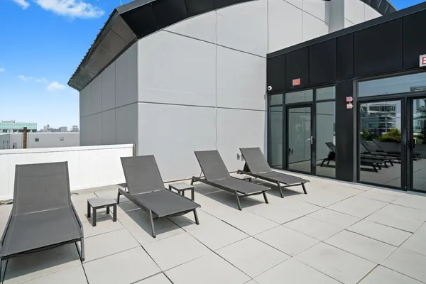 a view of outdoor seating