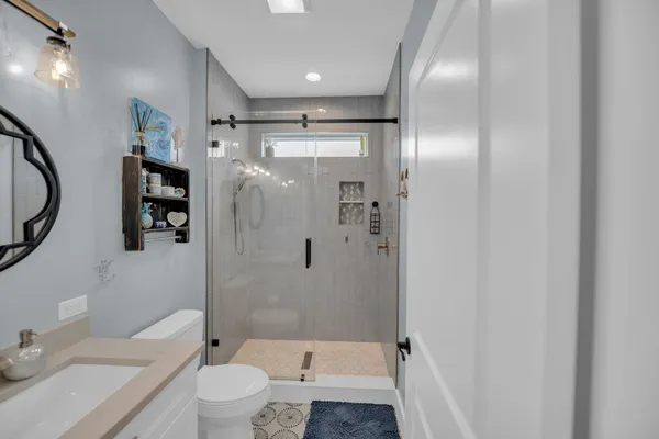 a view of a back yard of the house