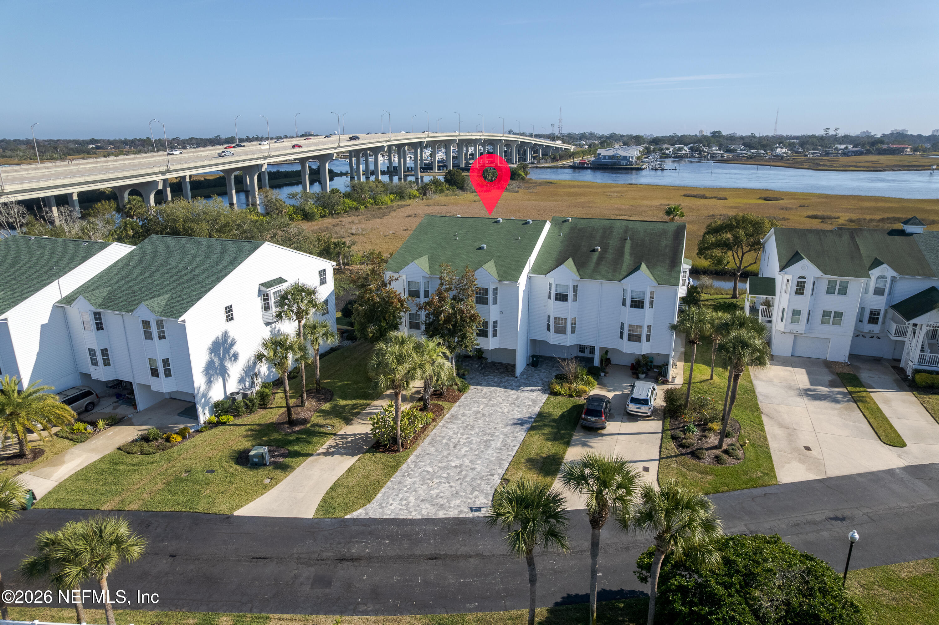 3327 Lighthouse Point Lane Jacksonville, FL 32250 - Photo 52 of 56 an aerial view of residential houses with outdoor space