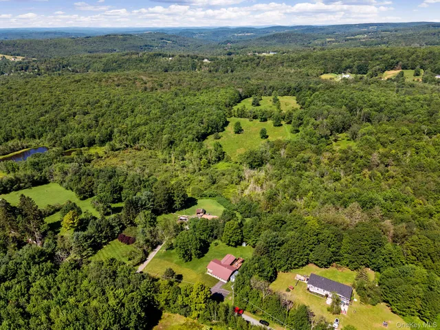 a view of a city with an outdoor space