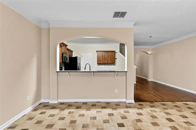 a view of wooden floor